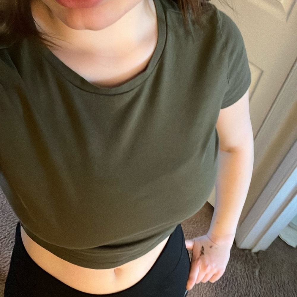 Green Crop Top Wild Fable